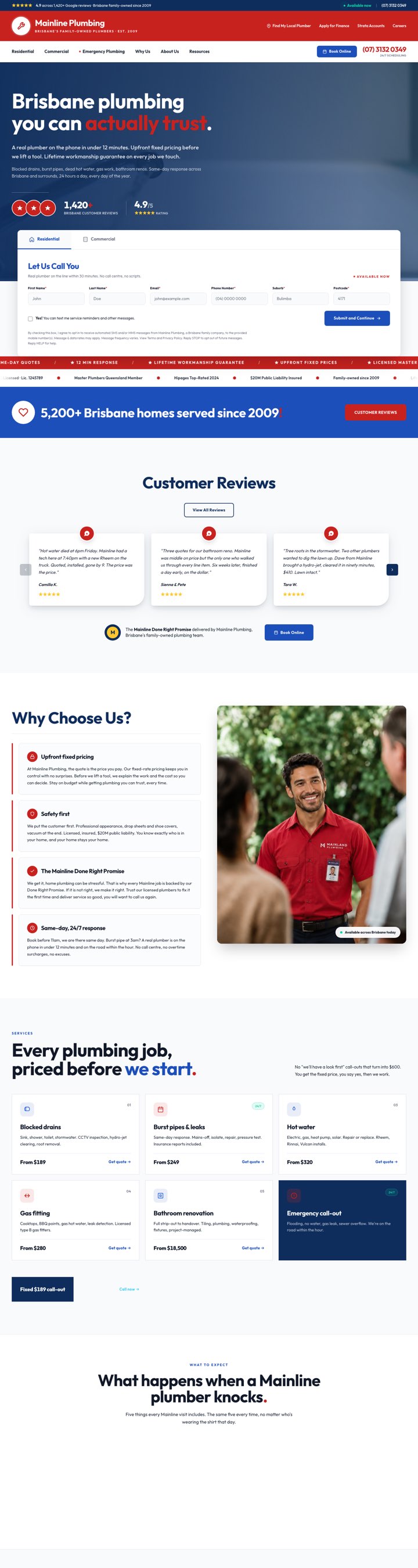 Mainline Plumbing